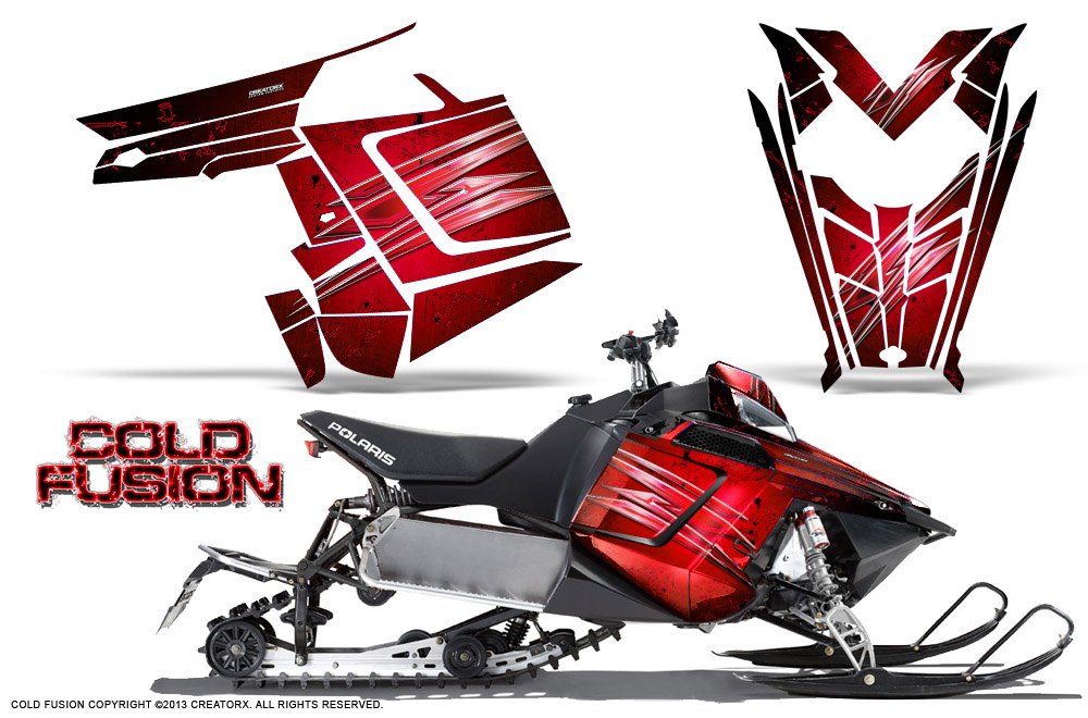 Polaris Rush Graphics Kit Cold Fusion Red